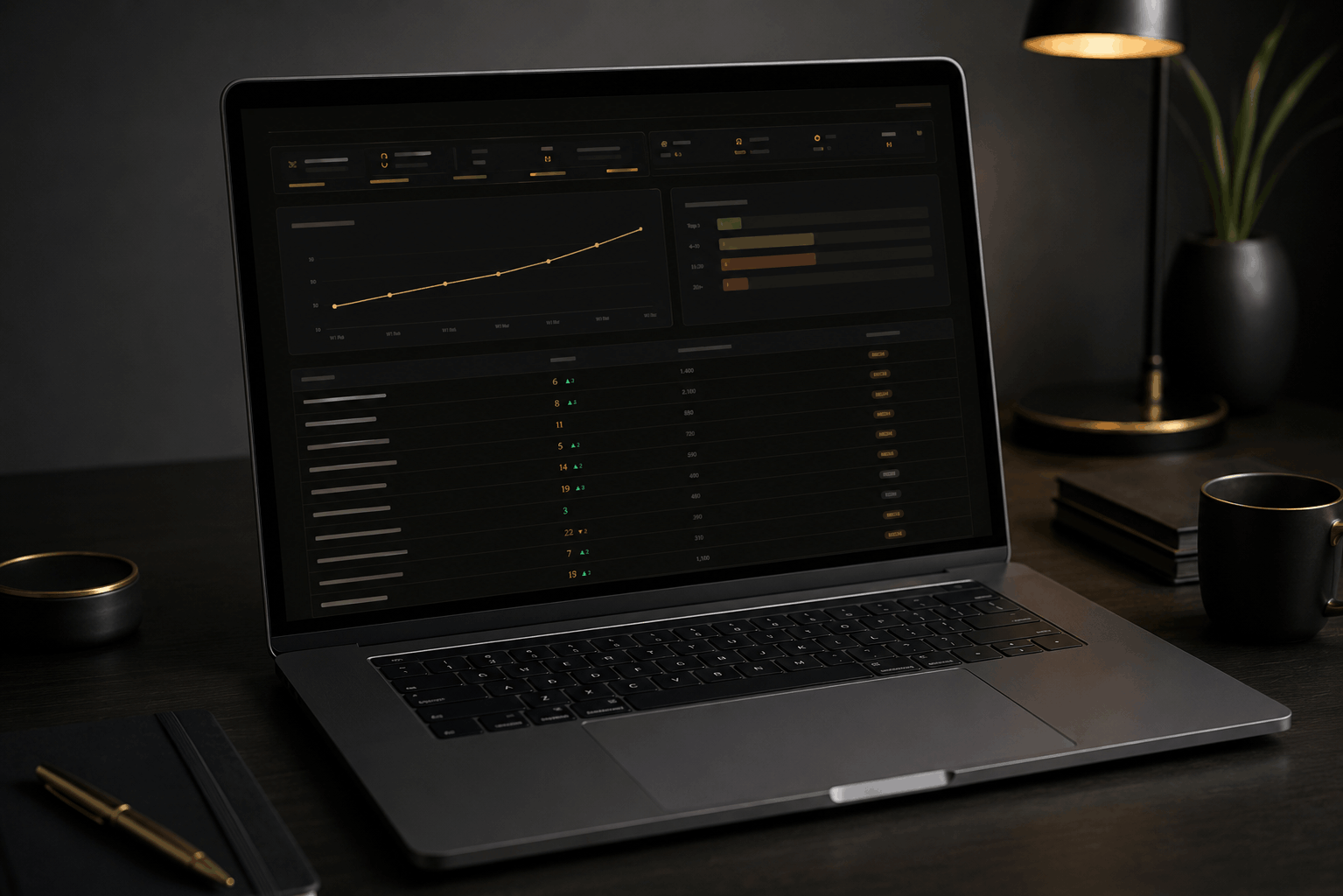 Local Search Intelligence dashboard on laptop